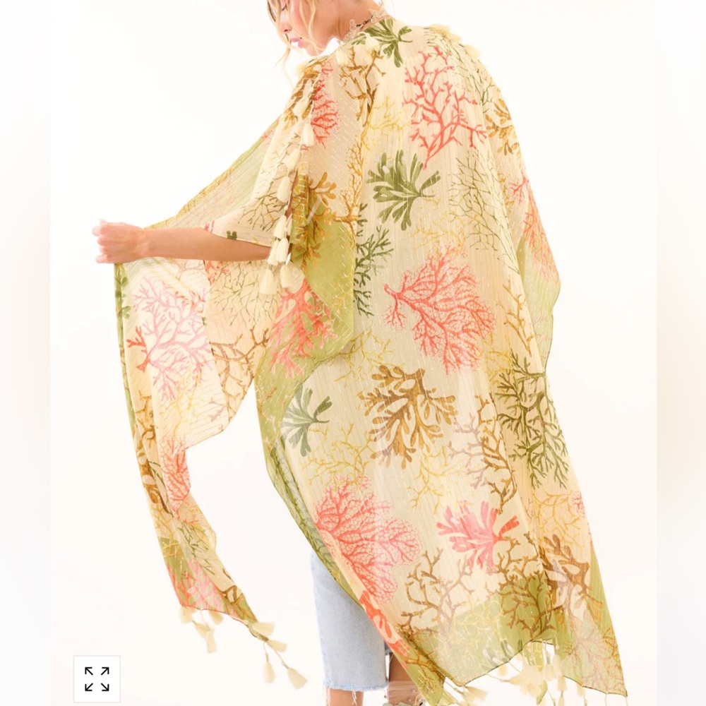 🆕 ARATTA CORAL FIELDS KIMONO - Picture 8 of 10
